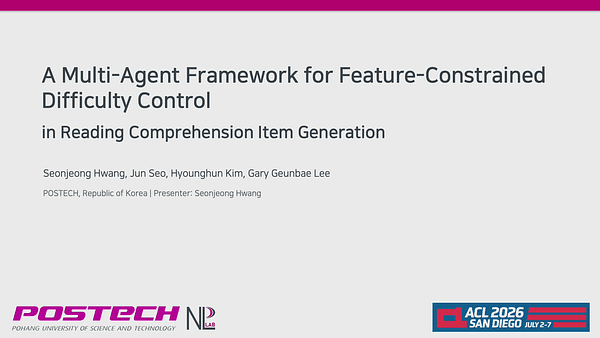 A Multi-Agent Framework for Feature-Constrained Difficulty Control in Reading Comprehension Item Generation