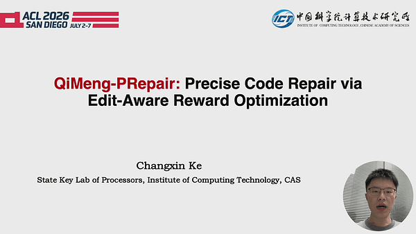 QiMeng-PRepair: Precise Code Repair via Edit-Aware Reward Optimization