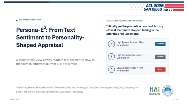 Persona-E²: A Human-Grounded Dataset for Personality-Shaped Emotional Responses to Textual Events