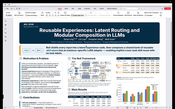 Reusable Experiences: Latent Routing and Modular Composition in LLMs