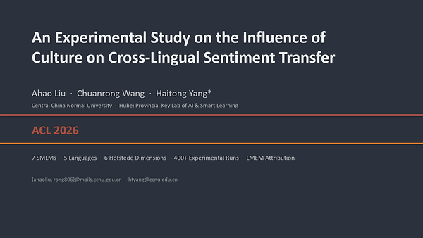 An Experimental Study on the Influence of Culture on Cross-Lingual Sentiment Transfer