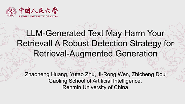 LLM-Generated Text May Harm Your Retrieval! A Robust Detection Strategy for Retrieval-Augmented Generation