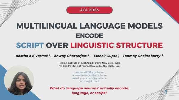 Multilingual Language Models Encode Script Over Linguistic Structure