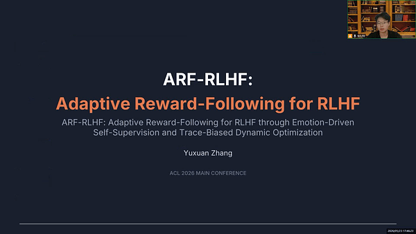 ARF-RLHF: Adaptive Reward-Following for RLHF through Emotion-Driven Self-Supervision and Trace-Biased Dynamic Optimization