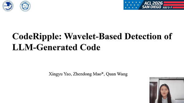 CodeRipple: Wavelet-Based Detection of LLM-Generated Code