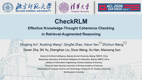 CheckRLM: Effective Knowledge–Thought Coherence Checking in Retrieval-Augmented Reasoning