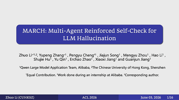 MARCH: Multi-Agent Reinforced Check for Hallucination