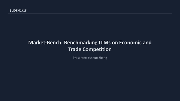 Market-Bench: Benchmarking Large Language Models on Economic and Trade Competition