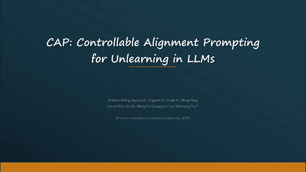 CAP: Controllable Alignment Prompting for Unlearning in LLMs