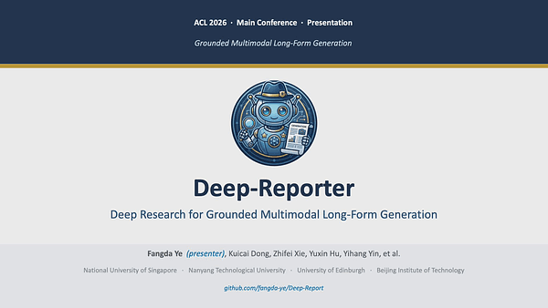 Deep-Reporter: Deep Research for Grounded Multimodal Long-Form Generation