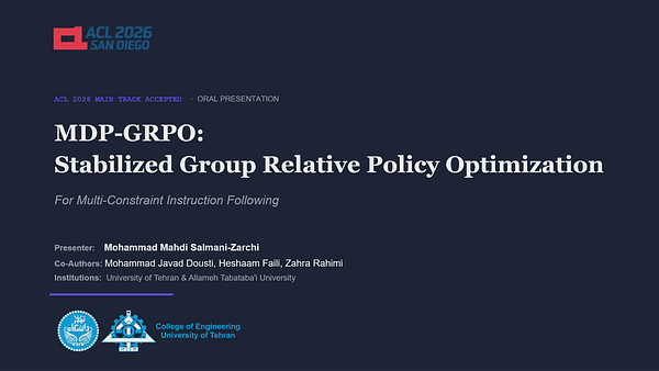 MDP-GRPO: Stabilized Group Relative Policy Optimization for Multi-Constraint Instruction Following