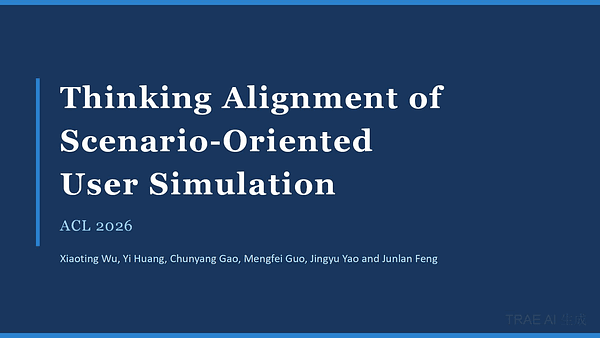 Thinking Alignment of Scenario-Oriented User Simulation