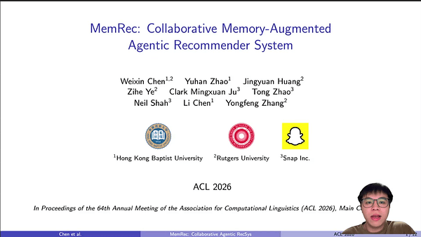 MemRec: Collaborative Memory-Augmented Agentic Recommender System