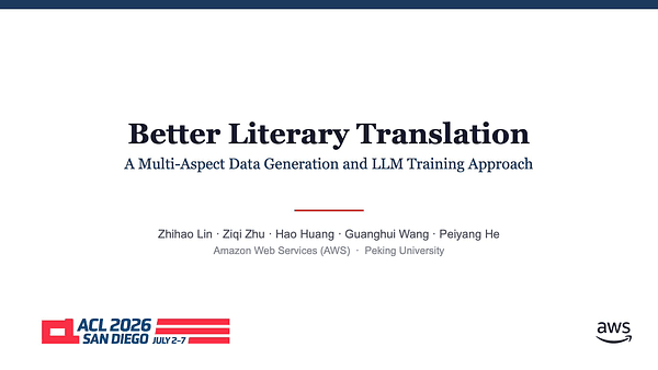 Better Literary Translation: A Multi-Aspect Data Generation and LLM Training Approach