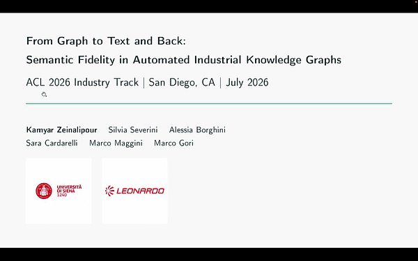 From Graph to Text and Back: Semantic Fidelity in Automated Industrial Knowledge Graphs