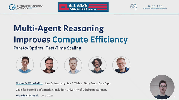 Multi-Agent Reasoning Improves Compute Efficiency: Pareto-Optimal Test-Time Scaling