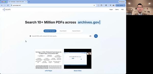 GovScape: A Public Multimodal Search System for 70 Million Pages of Government PDFs