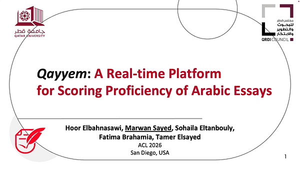 Qayyem: A Real-time Platform for Scoring Proficiency of Arabic Essays