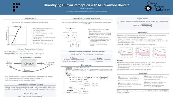 Quantifying Human Perception with Multi-Armed Bandits