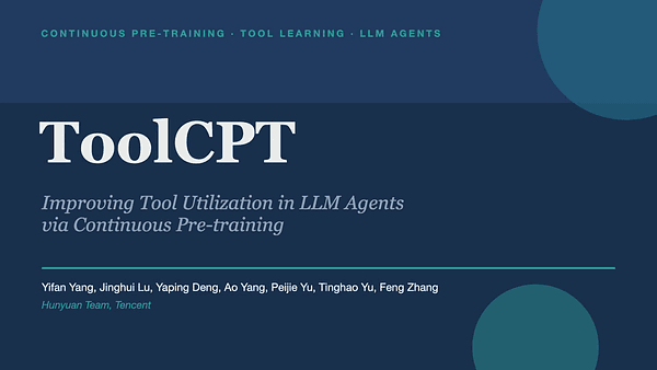 ToolCPT: Improving Tool Utilization in LLM Agents via Continuous Pre-training