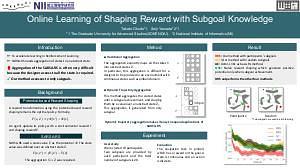 Online Learning of Shaping Reward with Subgoal Knowledge