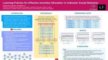Learning Policies for Effective Incentive Allocation in Unknown Social Networks