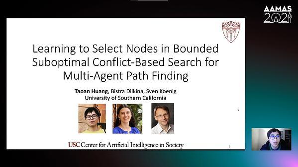 Learning Node-Selection Strategies in Bounded-Suboptimal Conflict-Based Search for Multi-Agent Path Finding