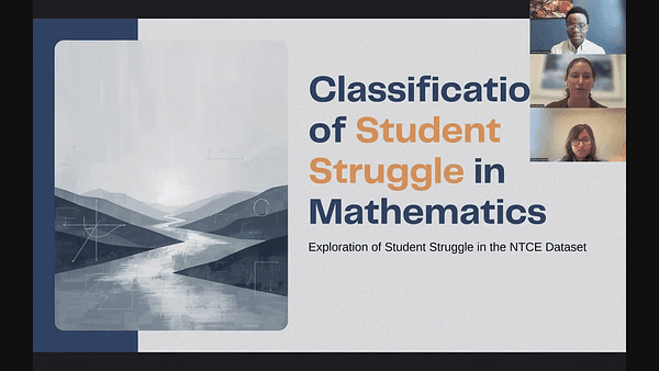 Classification of Student Struggle in Mathematics