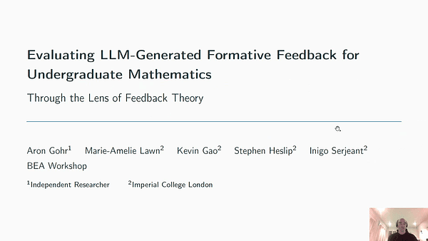 Evaluating LLM-Generated Formative Feedback for Undergraduate Mathematics Through the Lens of Feedback Theory