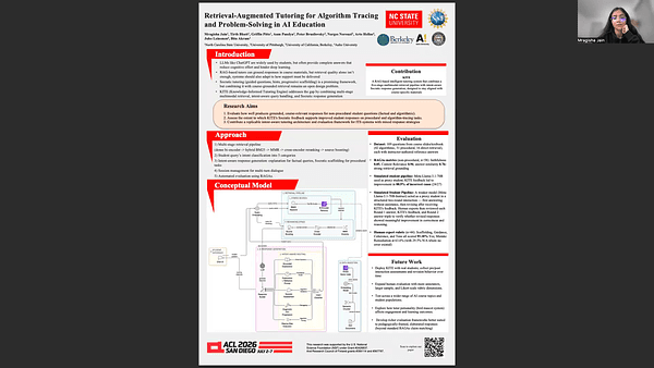 Retrieval-Augmented Tutoring for Algorithm Tracing and Problem-Solving in AI Education