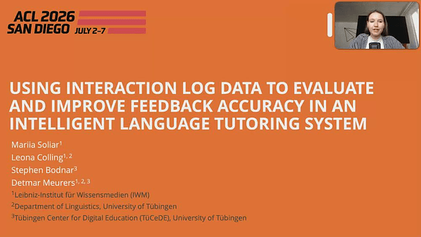 Using Interaction Log Data to Evaluate and Improve Feedback Accuracy in an Intelligent Language Tutoring System