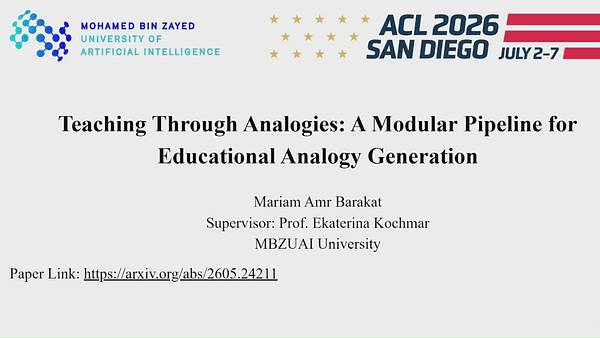 Teaching Through Analogies: A Modular Pipeline for Educational Analogy Generation