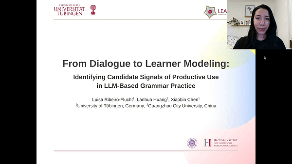 Tracing Evidence of Productive Use for Learner Modeling in an LLM-Based Grammar Tutor