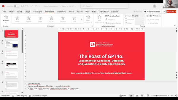 The Roast of GPT4o: Experiments in Generating, Detecting and Evaluating Celebrity Roast Comedy