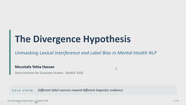 The Divergence Hypothesis: Unmasking Lexical Interference and Label Bias in Mental Health NLP