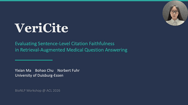 VERICITE: Evaluating Sentence-Level Citation Faithfulness in Retrieval-Augmented Medical Question Answering