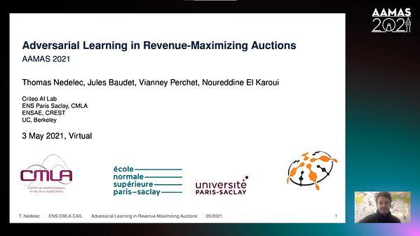 Adversarial Learning in Revenue-Maximizing Auctions
