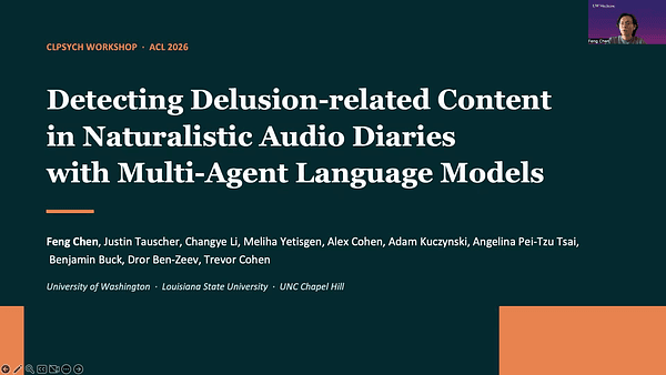 Automated Detection and Classification of Delusion-related Content in Naturalistic Audio Diaries Using Multi-Agent Language Models
