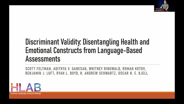 Discriminant Validity: Disentangling Health and Emotional Constructs from Language-Based Assessments