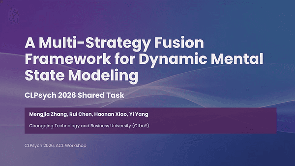 A Multi-Strategy Fusion Framework for Dynamic Mental State Modeling