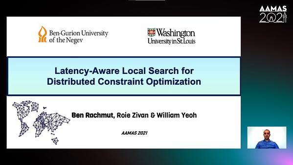 Latency-Aware Local Search for Distributed Constraint Optimization