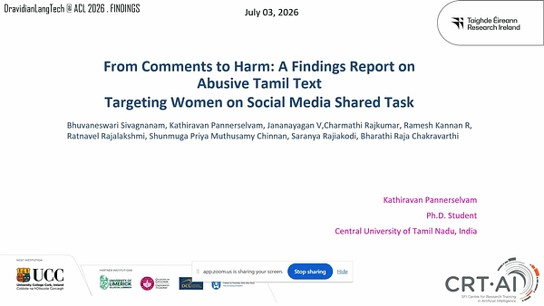 From Comments to Harm: A Findings Report on Abusive Tamil Text Targeting Women on Social Media Shared Task