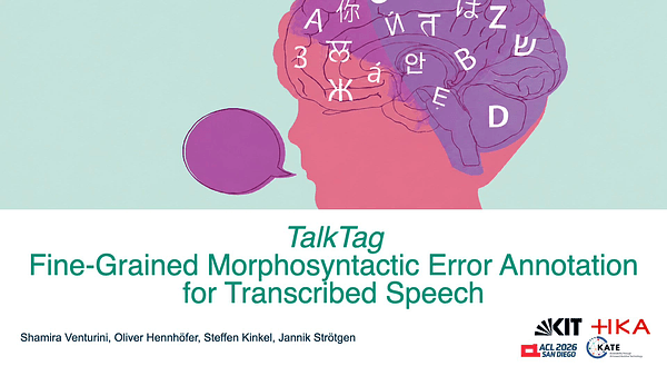 TalkTag: Fine-Grained Morphosyntactic Error Annotation for Transcribed Speech