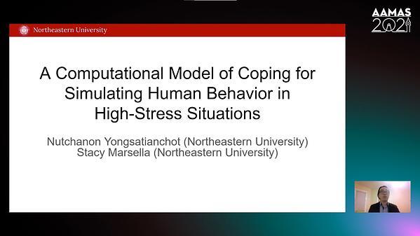 A Computational Model of Coping for Simulating Human Behavior in High-Stress Situations