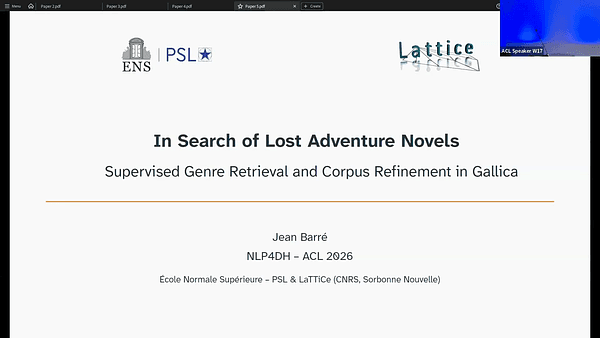 In Search of Lost Adventure Novels: Supervised Genre Retrieval and Corpus Refinement in Gallica