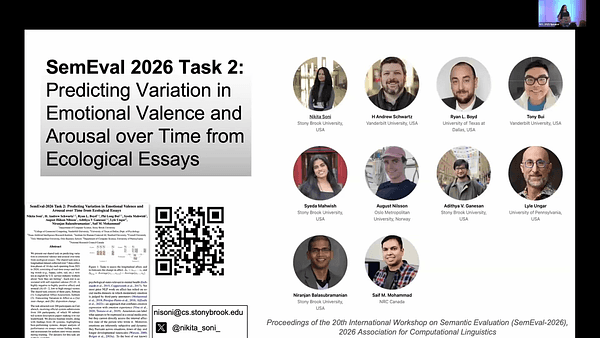 SemEval-2026 Task 2: Predicting Variation in Emotional Valence and Arousal over Time from Ecological Essays