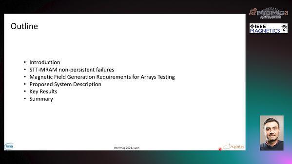 System for testing non-persistent switching and retention faults of STT-MRAM arrays