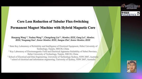 Core Loss Reduction of Tubular Flux-Switching Permanent Magnet Machine with Hybrid Magnetic Core