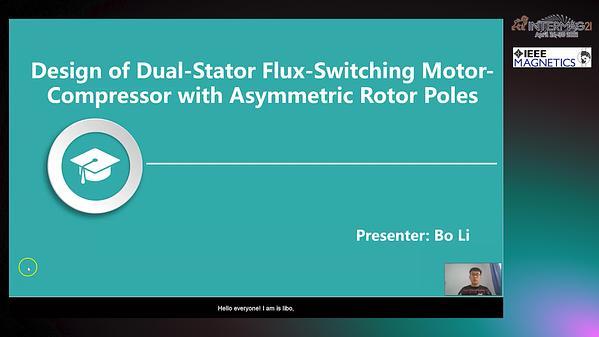  Design and Analysis of Dual-Stator Flux-Switching Permanent Magnet Machine-Compressor with Asymmetric Rotor Poles