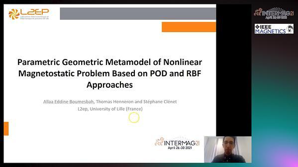  Parametric Geometric Metamodel of Nonlinear Magnetostatic Problem Based on POD and RBF Approaches